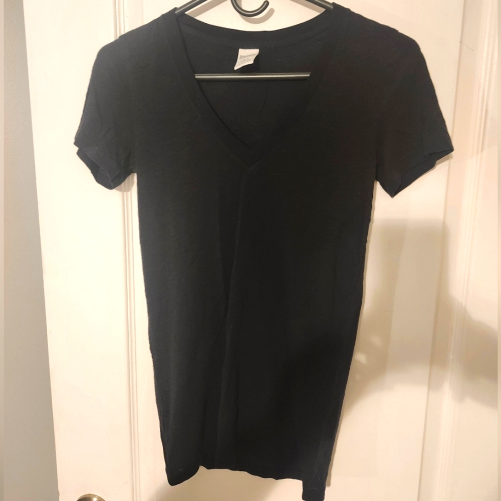 Victoria's Secret Pink Black V-Neck Sleepwear Shirt. Size S/P